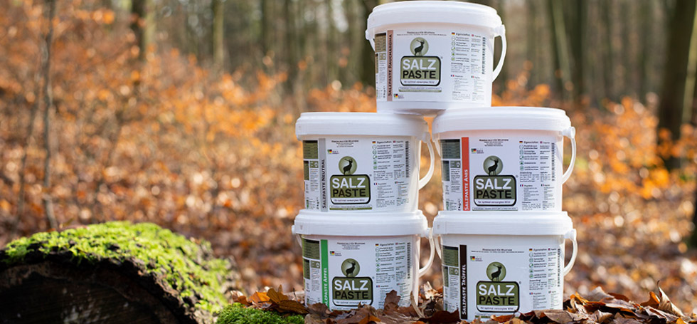 Salzpaste in verschiedenen Sorten